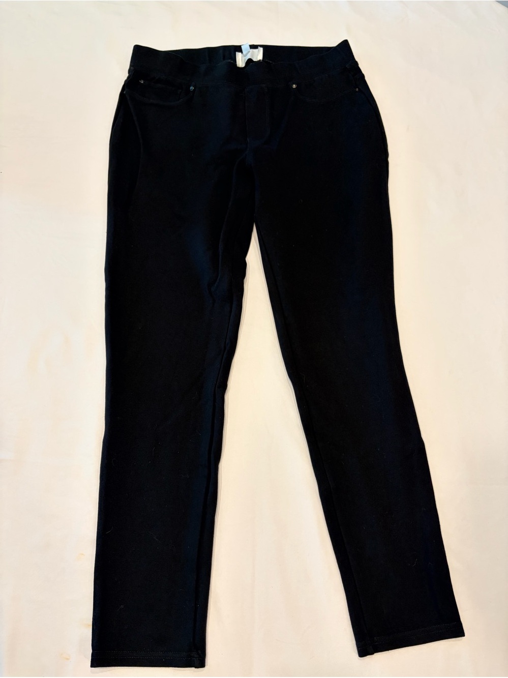 Seven7 Black Pull-On Ponte Legging Pants Size L